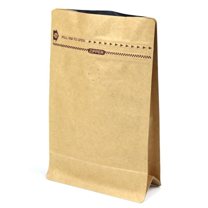 Flat Bottom Kraft Paper Pouch