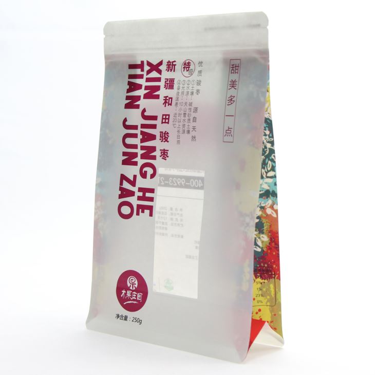 Side Gusset Flat Bottom Vesker For Nuts Snacks