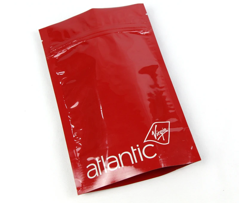 Rød aluminiumsfolie stå opp glidelås vesker Red Aluminum Foil Stand Up Zipper Bags