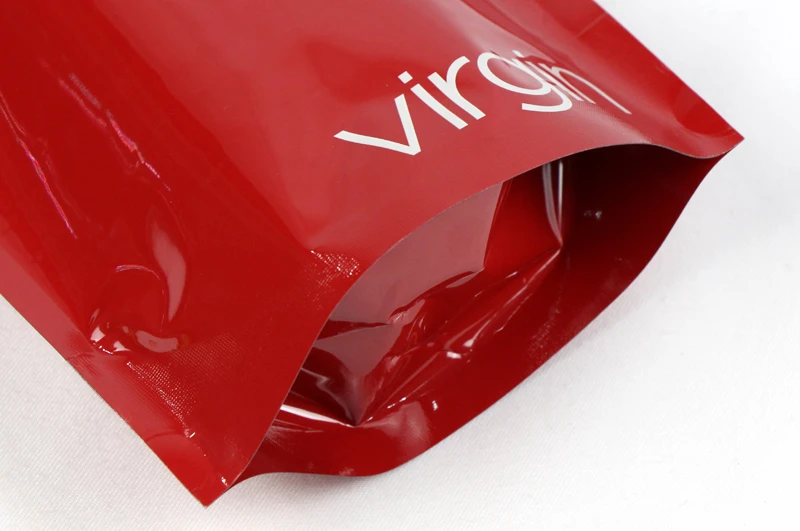 Rød aluminiumsfolie stå opp glidelås vesker Red Aluminum Foil Stand Up Zipper Bags