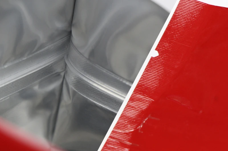Rød aluminiumsfolie stå opp glidelås vesker Red Aluminum Foil Stand Up Zipper Bags