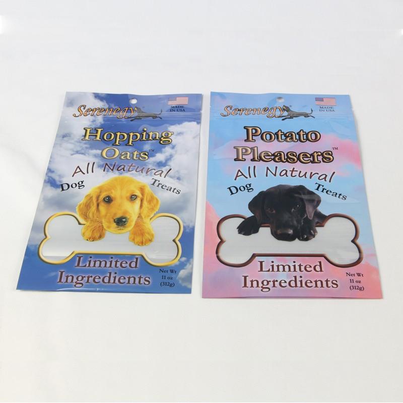 Pet Food Packaging Bag Med Glidelås Dog Food Bags Pet Food Packaging Bag With Zipper Dog Food Bags