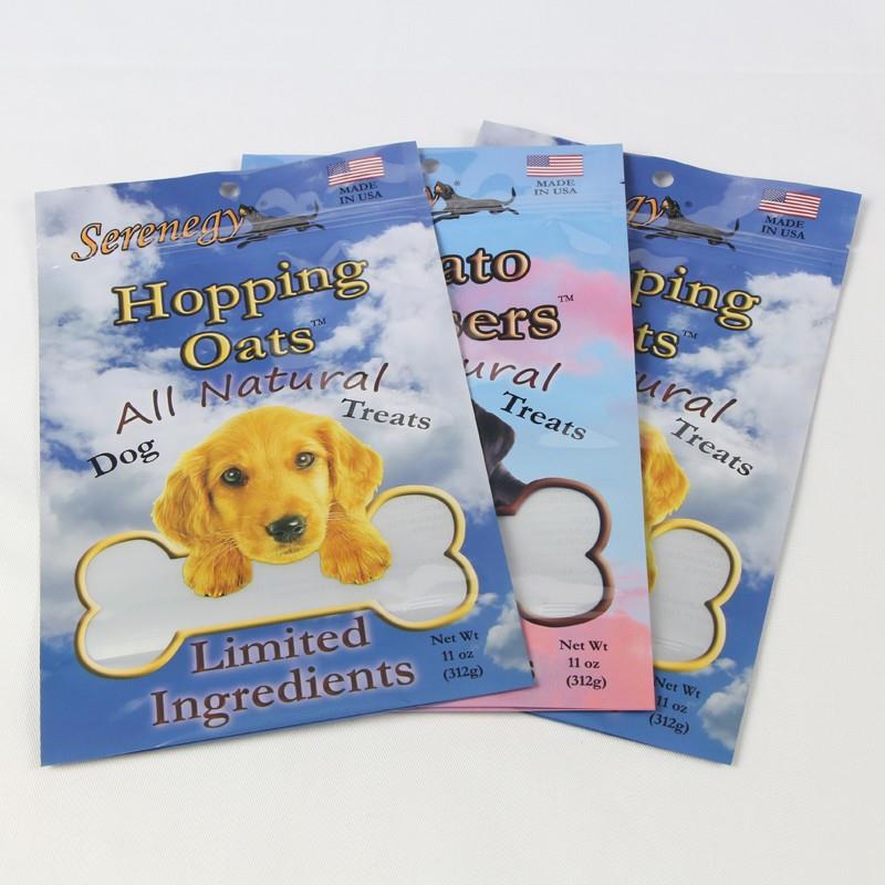 Pet Food Packaging Bag Med Glidelås Dog Food Bags Pet Food Packaging Bag With Zipper Dog Food Bags