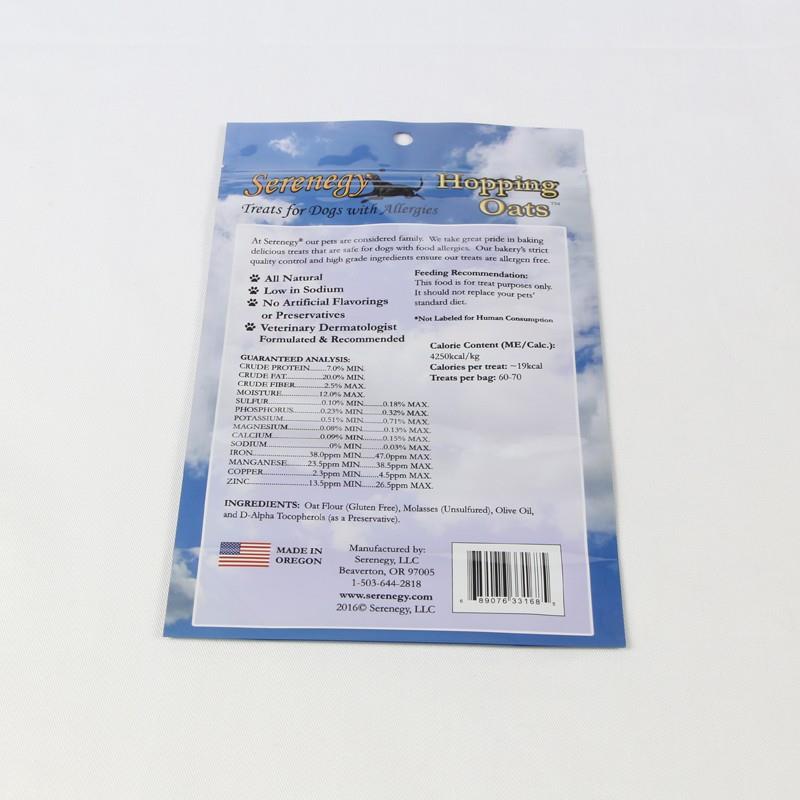 Pet Food Packaging Bag Med Glidelås Dog Food Bags Pet Food Packaging Bag With Zipper Dog Food Bags