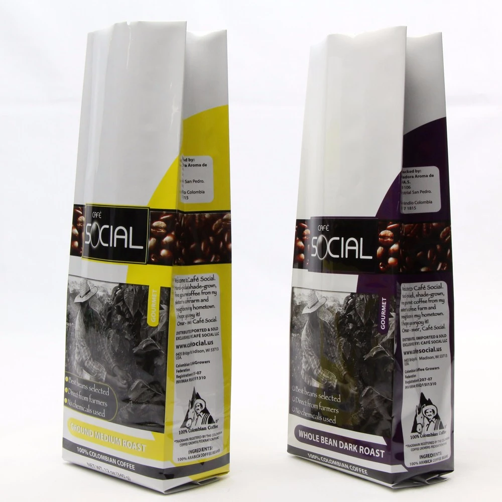 Aluminium Folie Side Gusset Coffee Packaging Bag Aluminum Foil Side Gusset Coffee Packaging Bag
