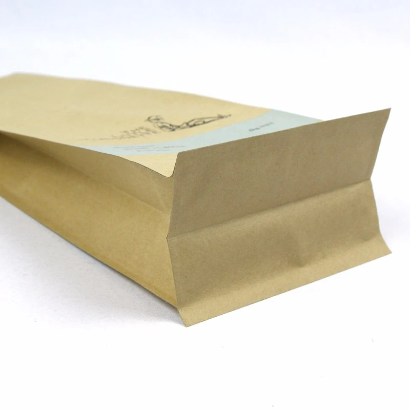 Kraftpapir Aluminiumfoliepose med ventil 8 Side forseglet Kraft Paper Aluminium Foil Bag With Valve 8 Side Sealed