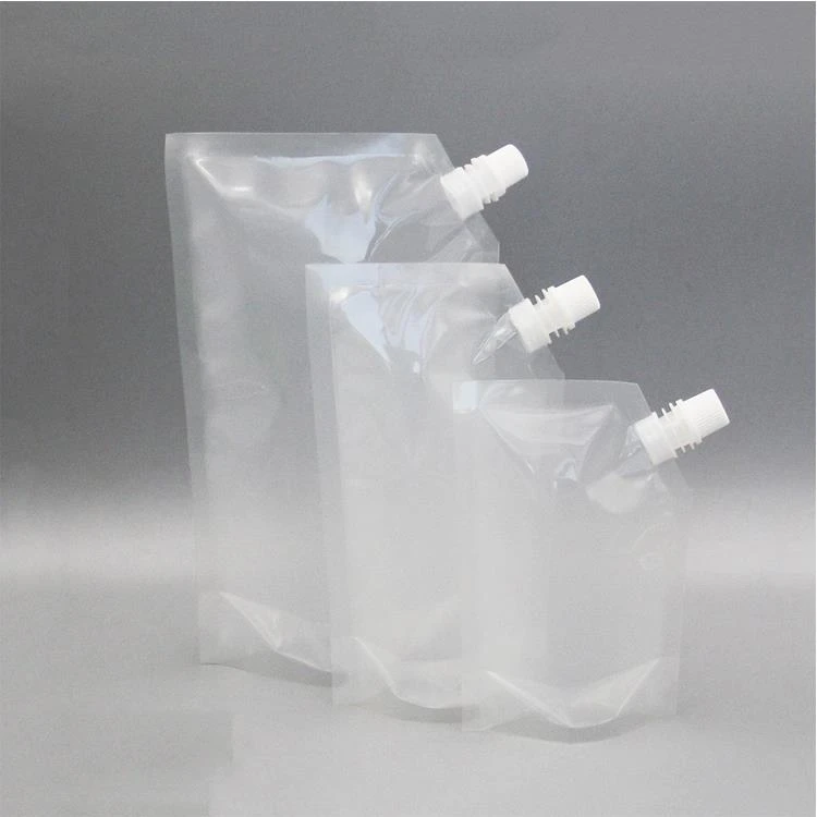 Klar Stå opp Spout Pouch med glidelås Clear Stand Up Spout Pouch With Zipper