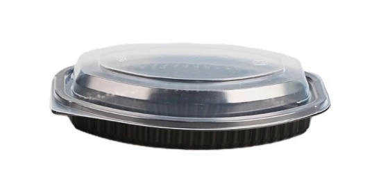oval single compartment meal prep container