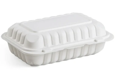 119x6 inch 1 Compartment White To Go Food Box 9x6 inch white leftover container