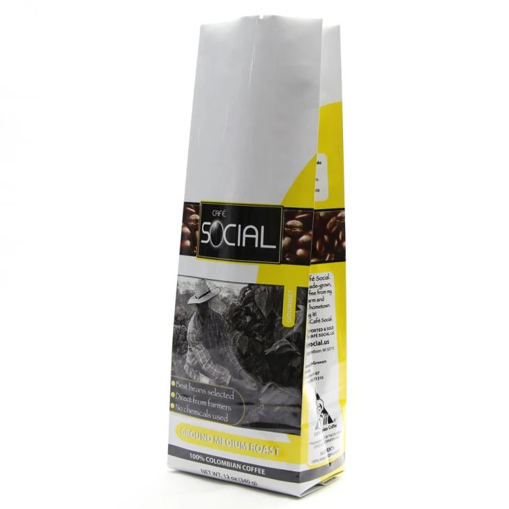 Aluminium Folie Side Gusset Coffee Packaging Bag
