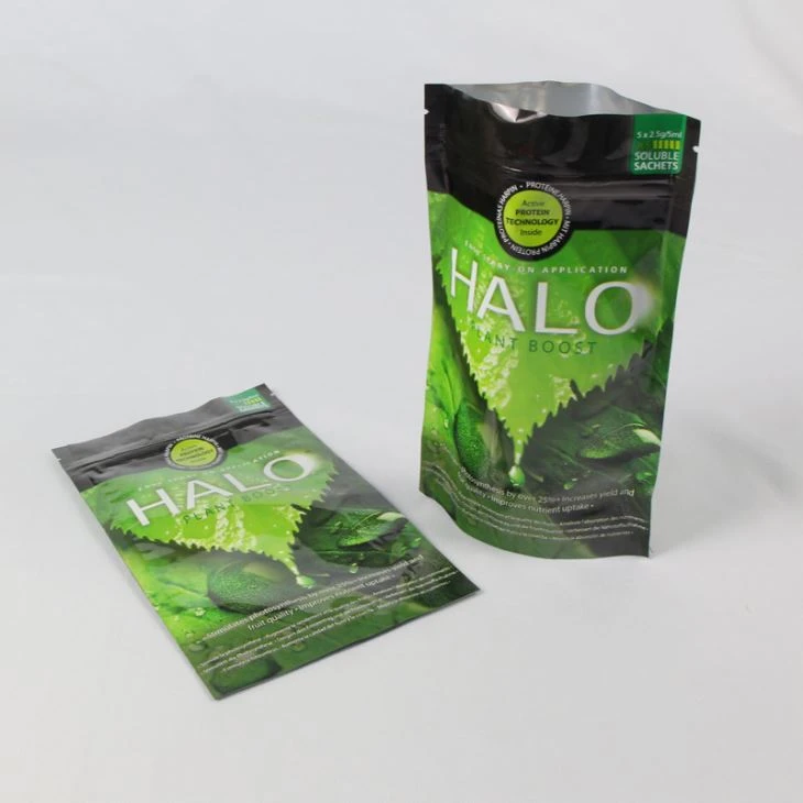 Bulk Plast Vanntett Aluminium Folie Glidelås Pose Stå opp Pouches Kina