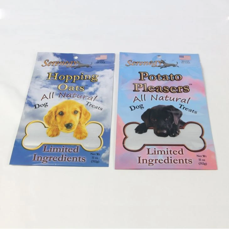 Pet Food Packaging Bag Med Glidelås Dog Food Bags
