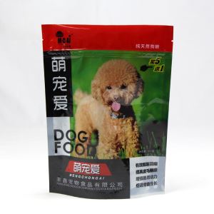 Stand Up Dog Food Packaging With Window