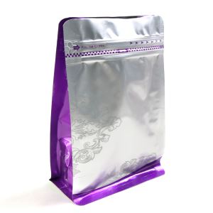 Aluminiumsfolie Flat bunn boksen pose kaffe pakking poser egendefinert