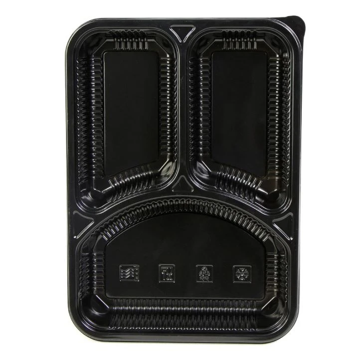 Microwave Safe Disposable 3 Compartment Lunch Box