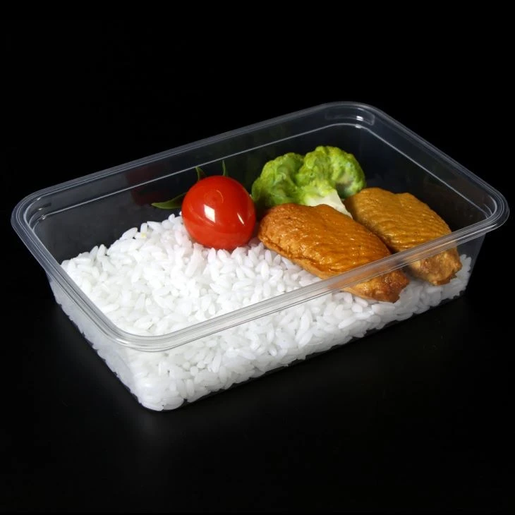 PP Disposable Plastic Food Container Clear Plastic Meal Prep Containers