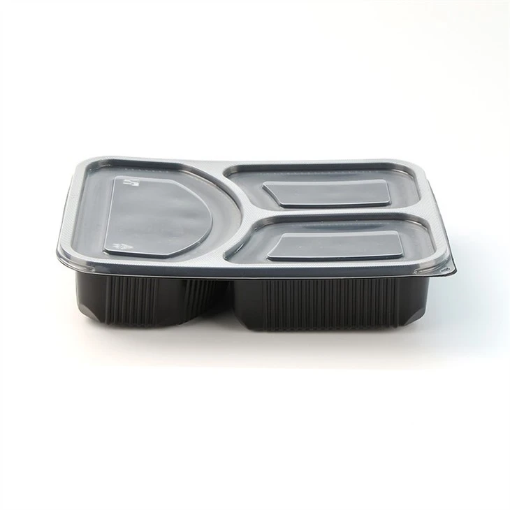 Bento Box takeaway container, skuffer plast med lokk mat, plast skuff gjennomsiktig