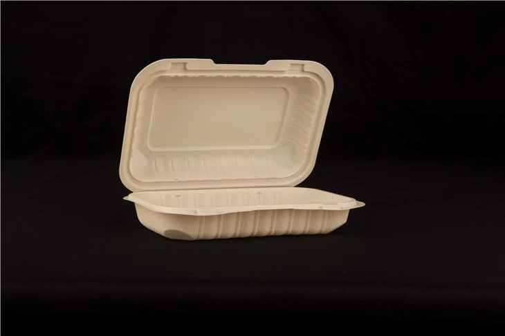 9x6 tommer hengslet til å gå Clamshell Mineralfylt Takeaway Matbeholder Kan mikrobølgeovn