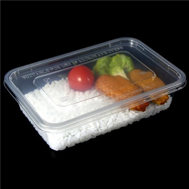 Gjennomsiktig miljøvennlig mikrowavable Takeaway engangsmat