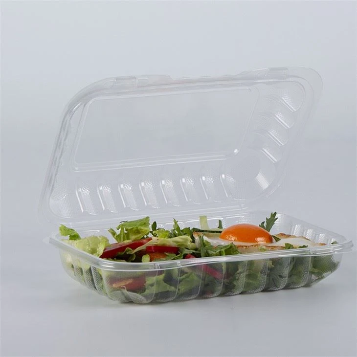 9x6 transparent Clamshell Takeout Box