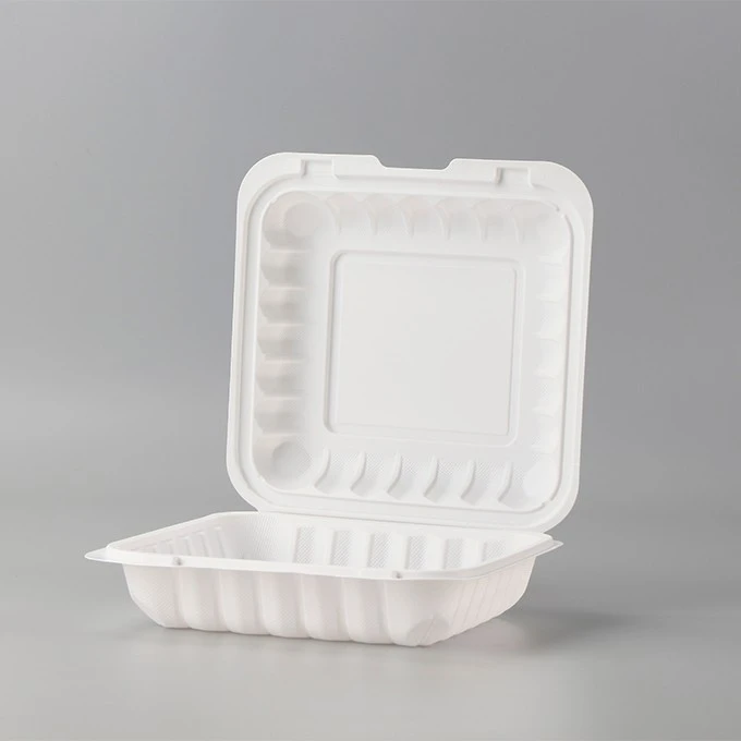 Factory Price 9x9 Inch Disposable Clamshell Food Take Away To Go Containers Microwavable Lunch Box For A Whole Chicken