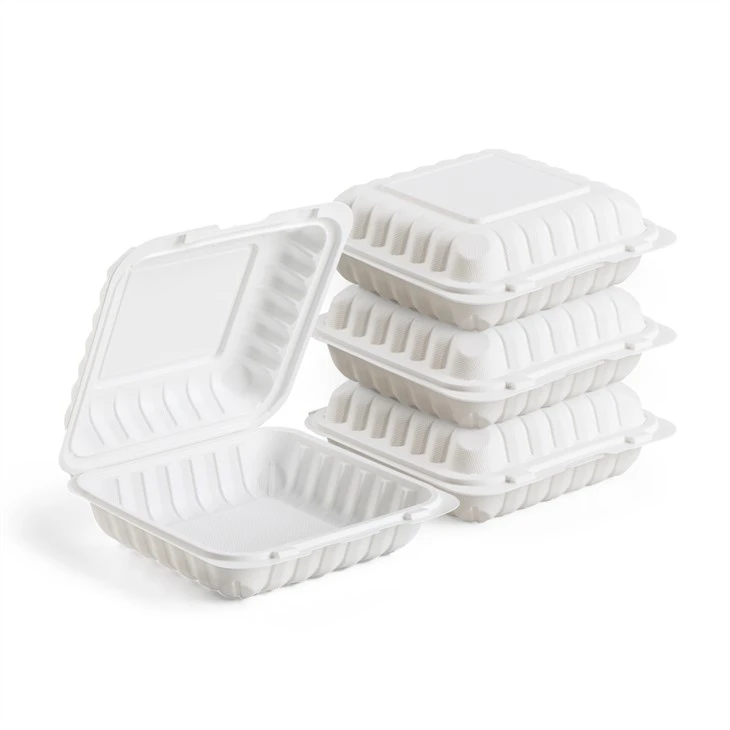 Fabrikkpris 9x9 tommers engangs muslingskall mat take-away to go-beholdere Mikrobølgeovnsmatboks for en hel kylling