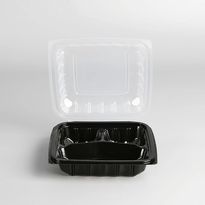 Microwavable Deli Food Takeout Polypropylene Containers Togo Boxes Carry Out Hamburger Hinged Lid Food Containers