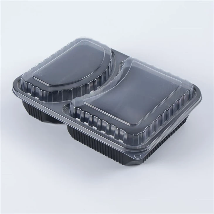 Bento-bokser i plast med 2 rom