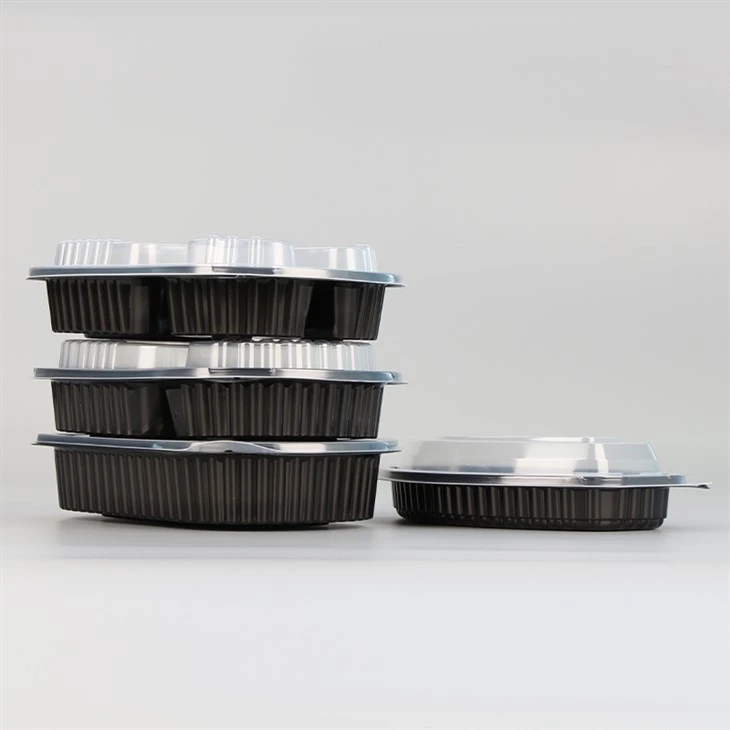 3 rom Plast måltidsforberedende beholder