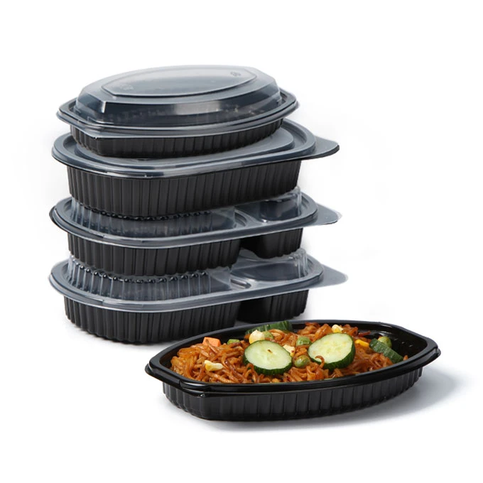 Black Meal Prep Containers 16 Oz