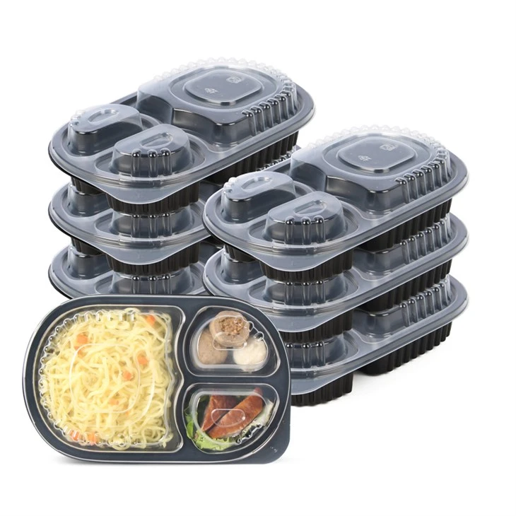Engangs måltidsboks i plast