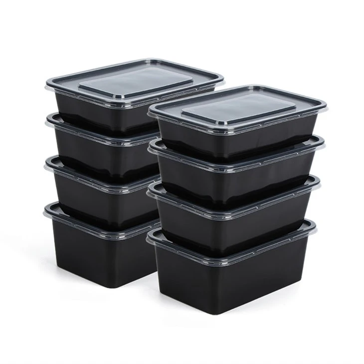 Måltidsforberedende plastbeholdere Mat takeaway