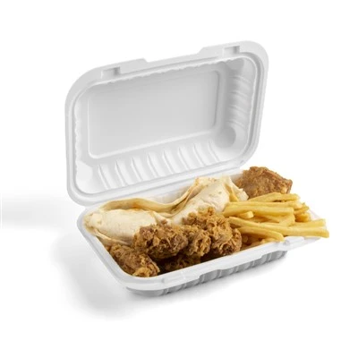 850ml engangs biologisk nedbrytbar Bento-boks
