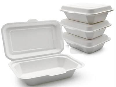 Bagasse To Go-beholdere med lokk