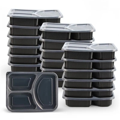 Engangs Bento-boks med lokk