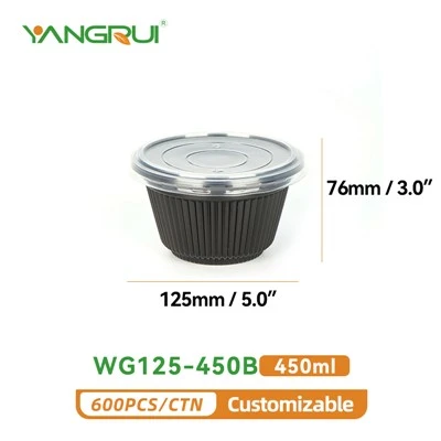 Engangs plastskål 450ml