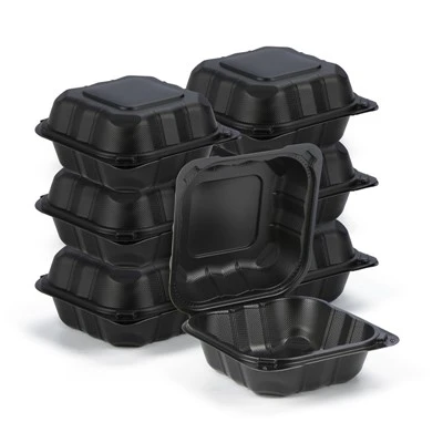 Hengslet takeaway plastbeholder