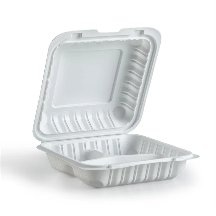Hvit matbeholder for take away