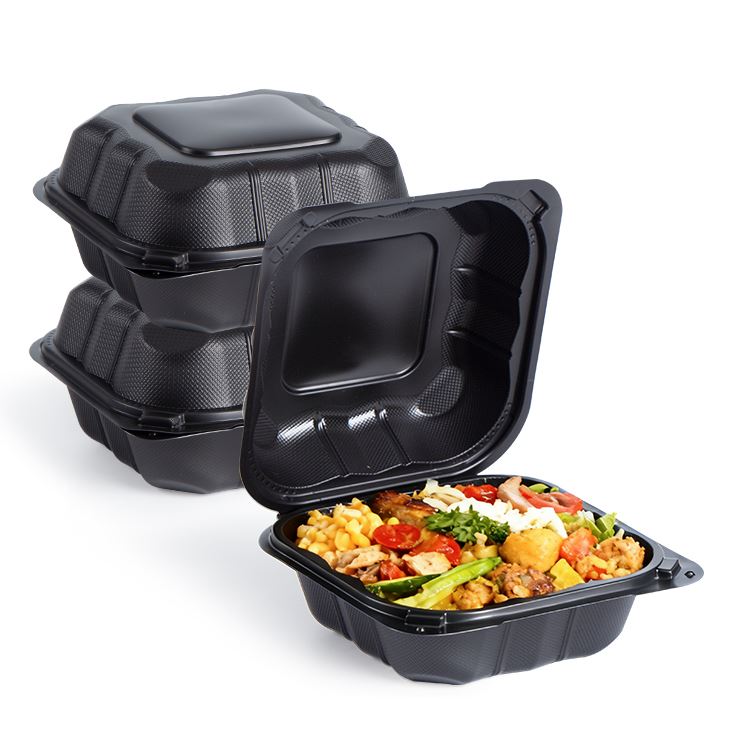 Svarte To-go matbeholdere