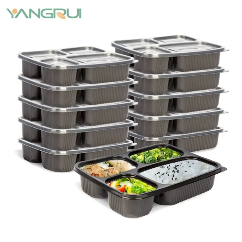 4-Compartment-Plastic-Anti-leak-Disposable 4-Compartment-Plastic-Anti-leak-Disposable