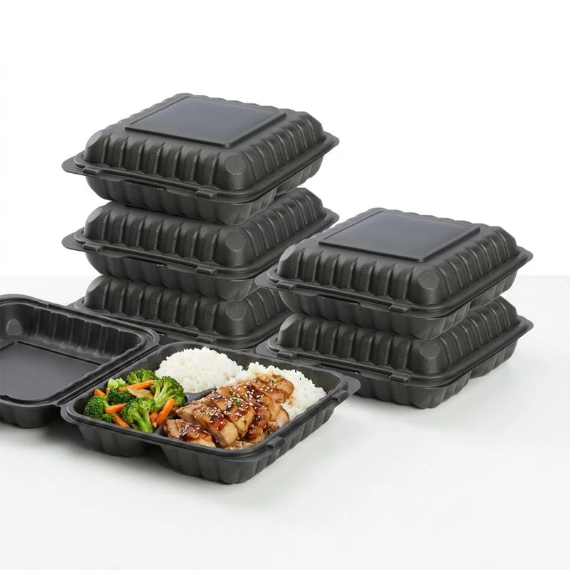 Takeawaybeholdere i plast med lokk