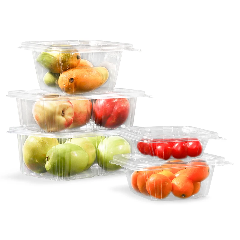 clear to-go boxes