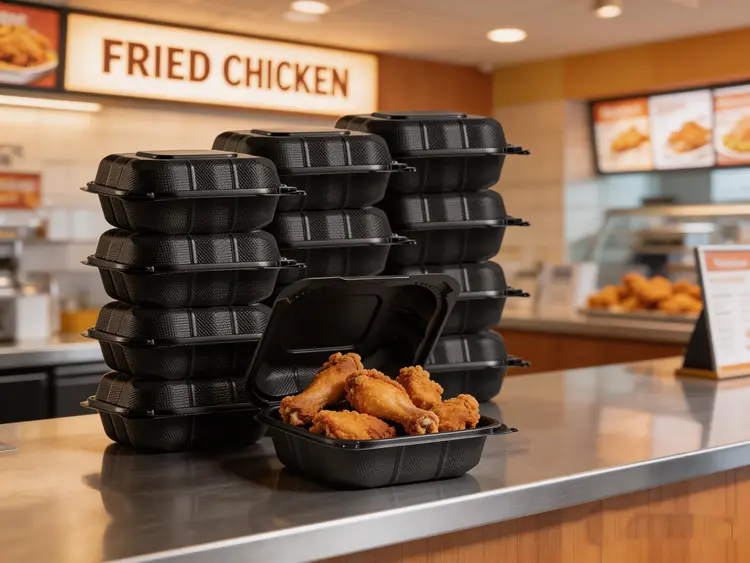 6 inch clamshell food container