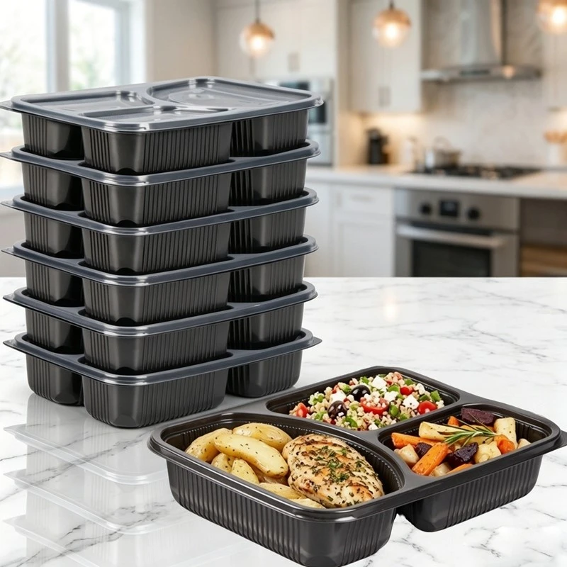 3 compartment food container