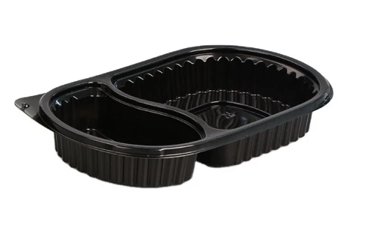 1PP oval 2 compartment food container PP oval 2 compartment food container