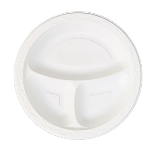 Black and White MFPP Round Plate Black and White MFPP Round Plate