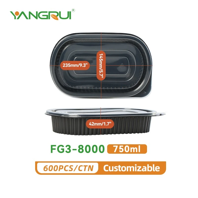 black to go food containers
